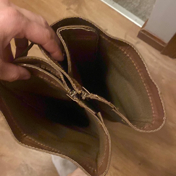 NWOT Forever Over knee Lace-up Leather Boots Size 10 - Picture 8 of 16